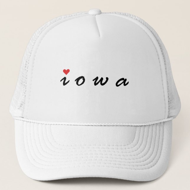 Gorra De Camionero Amo a Iowa (Anverso)