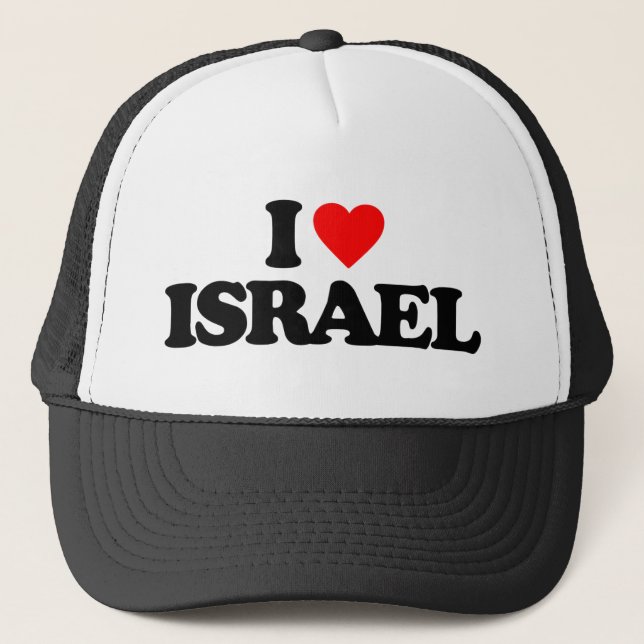 GORRA DE CAMIONERO AMO A ISRAEL (Anverso)