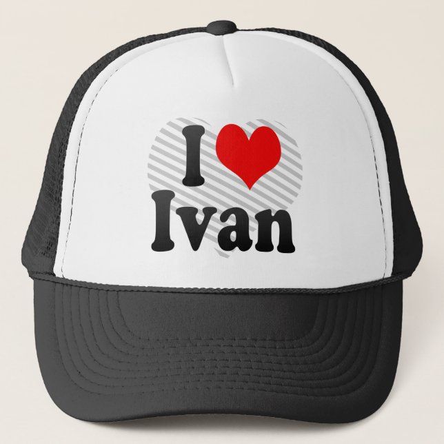 Gorra De Camionero Amo a Ivan (Anverso)