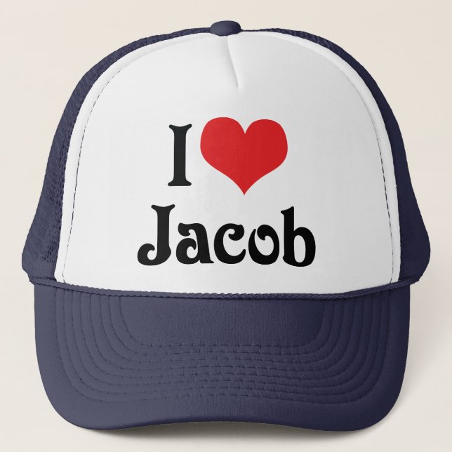 Gorra De Camionero Amo a Jacob (Anverso)