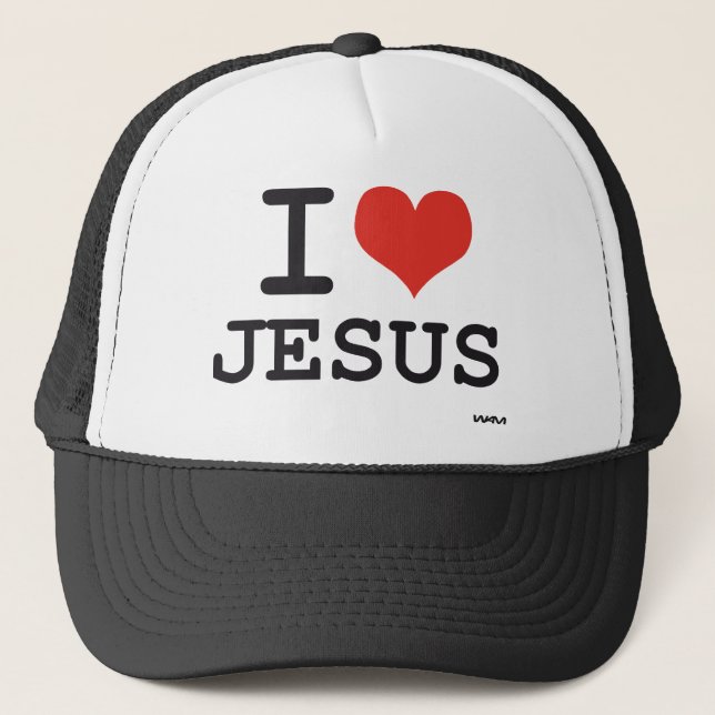 Gorra De Camionero Amo a Jesús (Anverso)