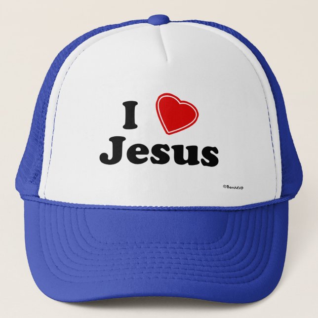 Gorra De Camionero Amo a Jesús (Anverso)