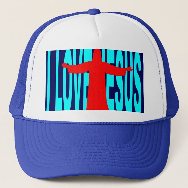 GORRA DE CAMIONERO AMO A JESÚS (Anverso)
