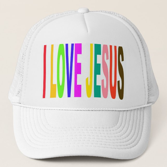 GORRA DE CAMIONERO AMO A JESÚS (Anverso)