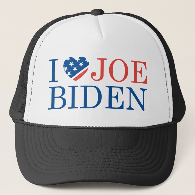 Gorra De Camionero Amo a Joe Biden 2020 (Anverso)
