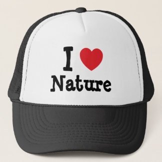 Gorra De Camionero Amo a la Naturaleza personalizado de corazón perso