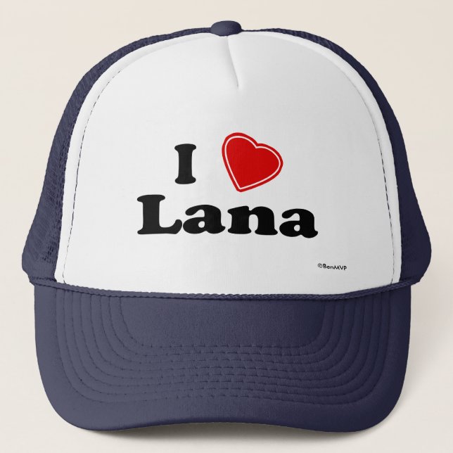 Gorra De Camionero Amo a Lana (Anverso)