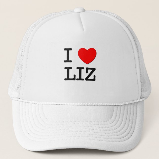 Gorra De Camionero Amo a Liz (Anverso)