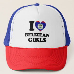 Gorra De Camionero Amo a los Chicas beliceños