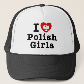Gorra De Camionero Amo a los Chicas polacos