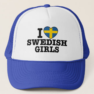 Gorra De Camionero Amo a los Chicas suecos