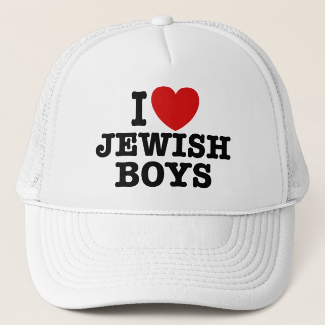 Gorra De Camionero Amo a los chicos judíos (Anverso)