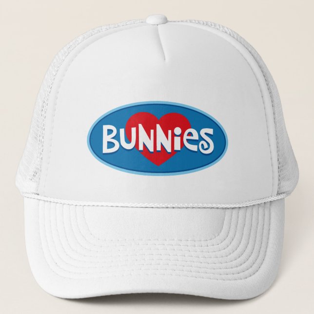 Gorra De Camionero Amo a los conejitos (Anverso)