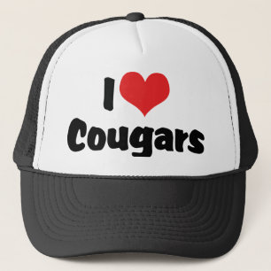 Gorra De Camionero Amo a los Cougars del Corazón