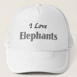 Gorra De Camionero Amo a los Elefantes