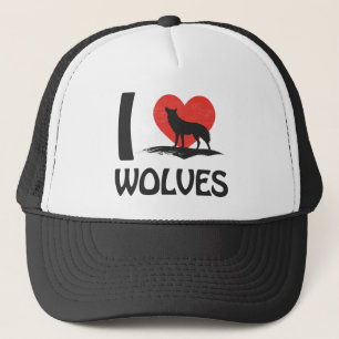 Gorra De Camionero Amo a los lobos
