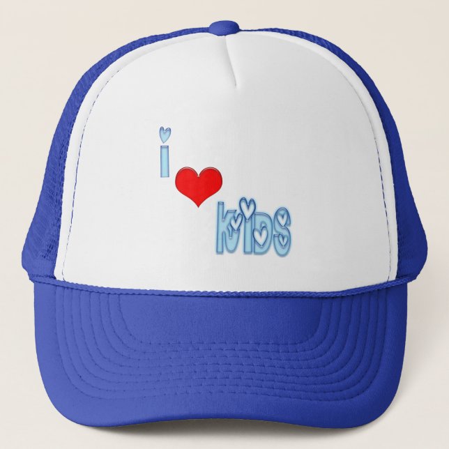 Gorra De Camionero Amo A Los Niños (Anverso)