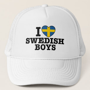 Gorra De Camionero Amo a los niños suecos