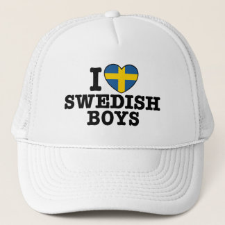 Gorra De Camionero Amo a los niños suecos