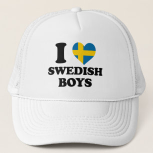 Gorra De Camionero Amo a los niños suecos