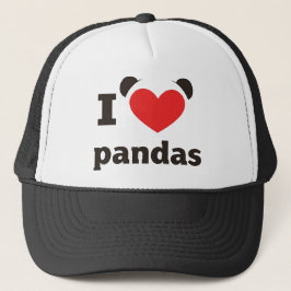 Gorra De Camionero Amo a los Pandas