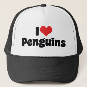 Gorra De Camionero Amo a los pingüinos del corazón - Penguin Lover