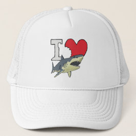 Gorra De Camionero Amo a los tiburones