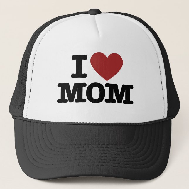 Gorra De Camionero Amo A Mamá (Anverso)