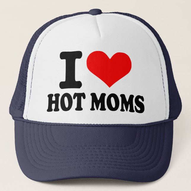 Gorra De Camionero Amo a mamáes calientes (Anverso)