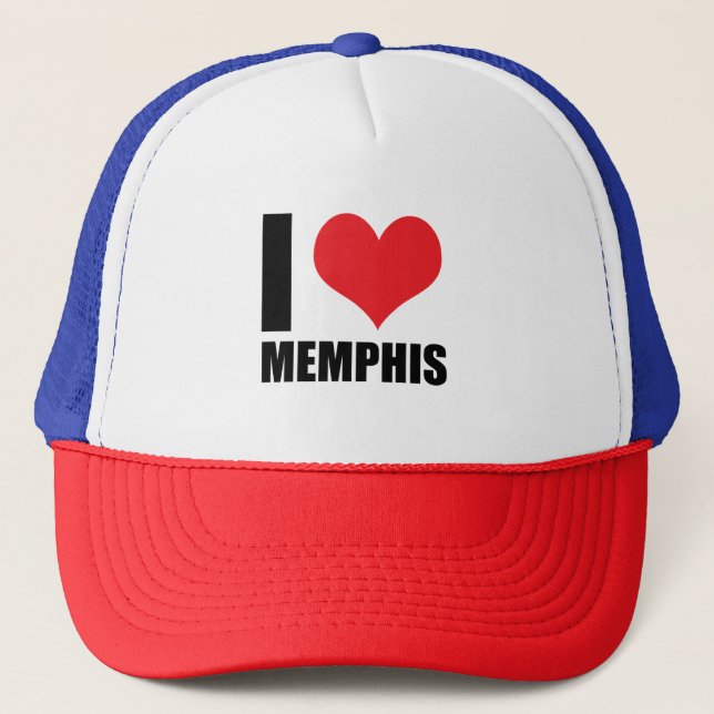 Gorra De Camionero Amo a Memphis (Anverso)