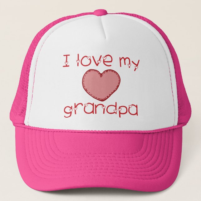 Gorra De Camionero Amo a mi abuelo (Anverso)