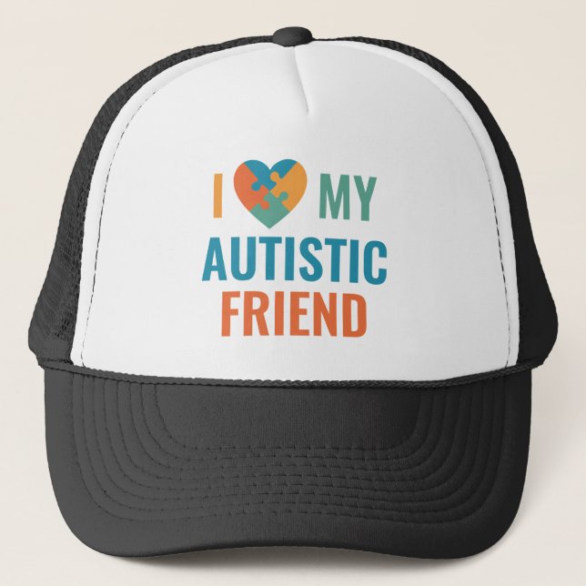 Gorra De Camionero Amo A Mi Amigo Autista (Anverso)