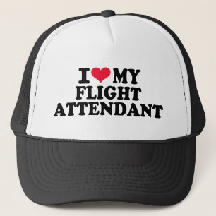 Gorra De Camionero Amo a mi asistente de vuelo
