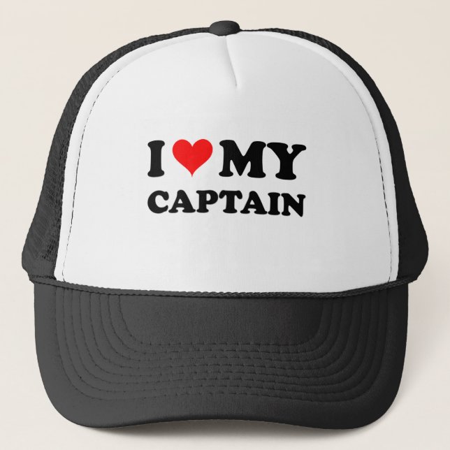 Gorra De Camionero Amo a mi capitán (Anverso)