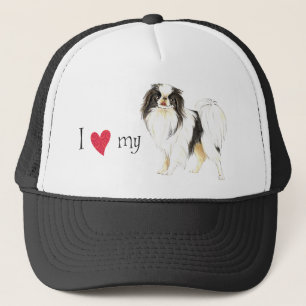 Gorra De Camionero Amo a mi Chin japonés