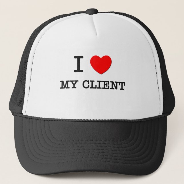 Gorra De Camionero Amo a mi cliente (Anverso)