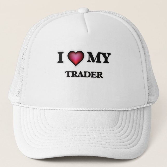 Gorra De Camionero Amo a mi comerciante (Anverso)
