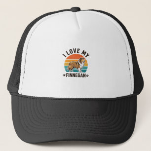 Gorra De Camionero Amo a mi diseño de camiseta con el nombre de perro