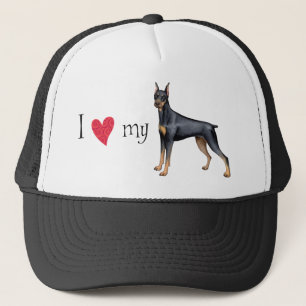 Gorra De Camionero Amo a mi Doberman