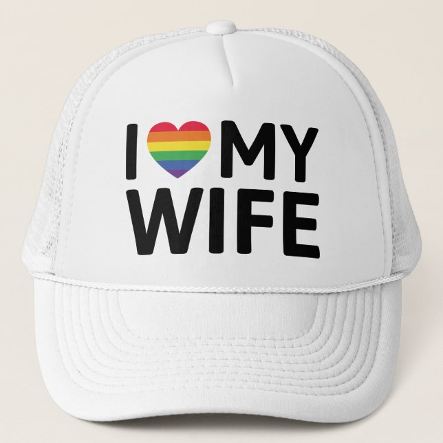 Gorra De Camionero Amo a mi esposa (Anverso)