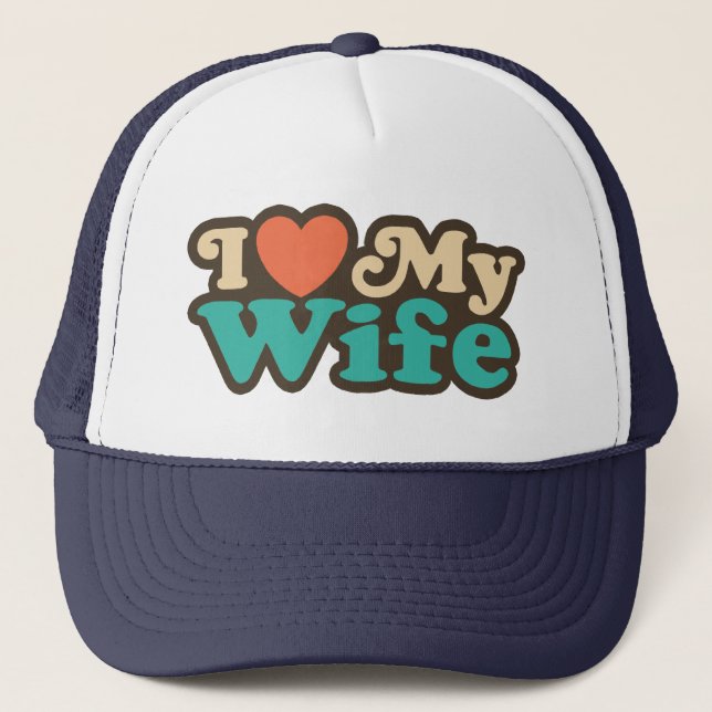 Gorra De Camionero Amo a mi esposa (Anverso)