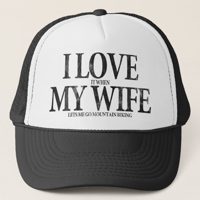 Gorra De Camionero Amo a mi esposa (Anverso)