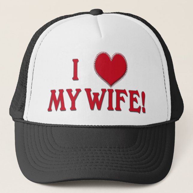 GORRA DE CAMIONERO ¡AMO A MI ESPOSA! (Anverso)