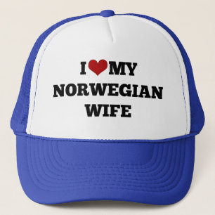 Gorra De Camionero Amo a mi esposa noruega