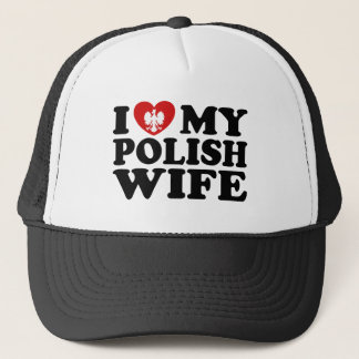 Gorra De Camionero Amo a mi esposa polaca