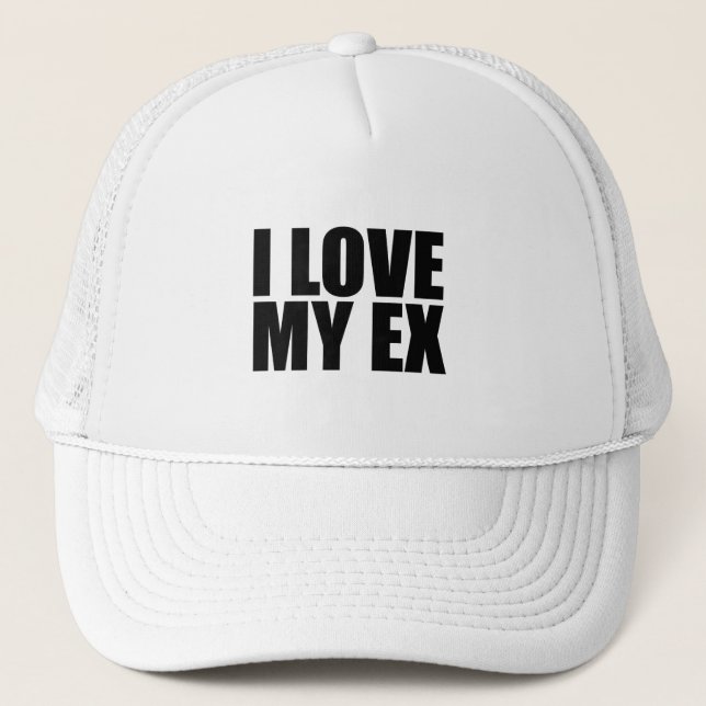 Gorra De Camionero Amo a mi ex (Anverso)