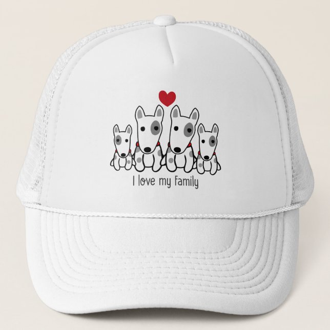 Gorra De Camionero Amo A Mi Familia (Anverso)