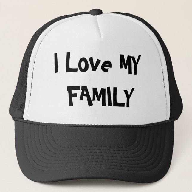 Gorra De Camionero Amo a MI FAMILIA (Anverso)