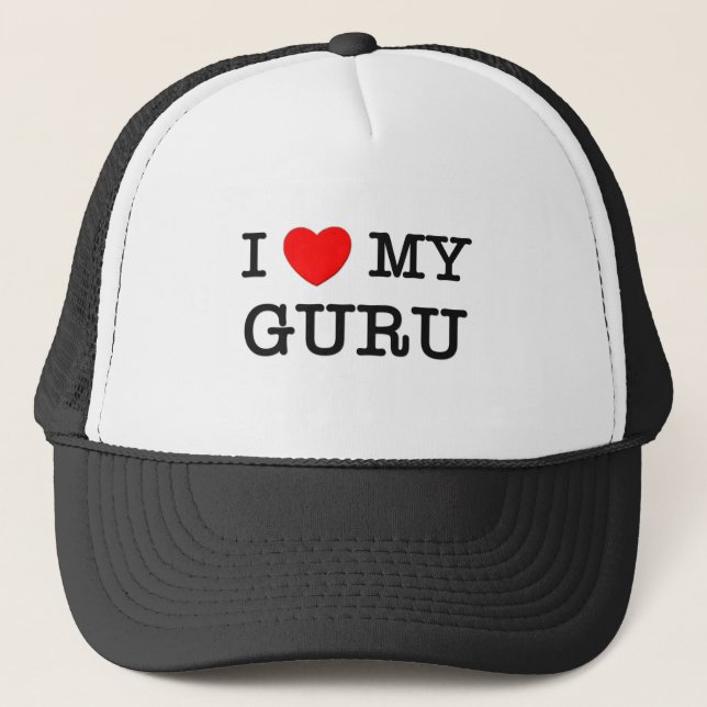 Gorra De Camionero Amo a mi GURU (Anverso)