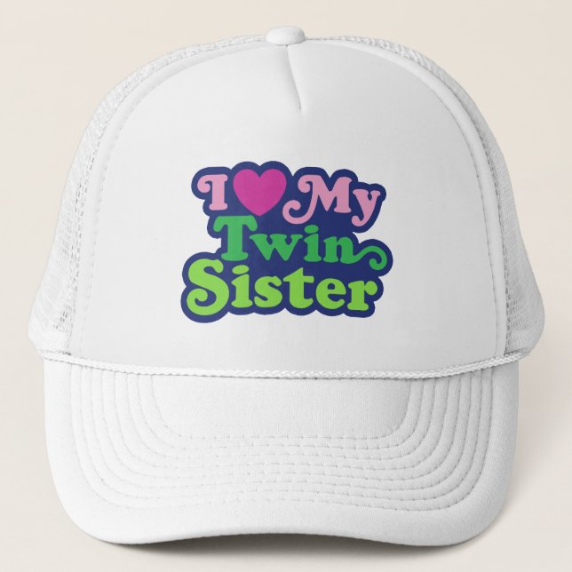 Gorra De Camionero Amo a mi hermana gemela (Anverso)